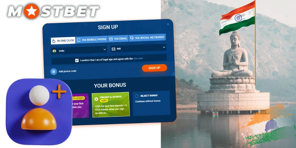 Log in to your Mostbet India account on the website